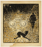 KG 09775
          <br/>
          Hond verblind door de koplampen van een auto
          <br/>
          <em>Grootens, Adrianus Johannes (1864-1957)</em>